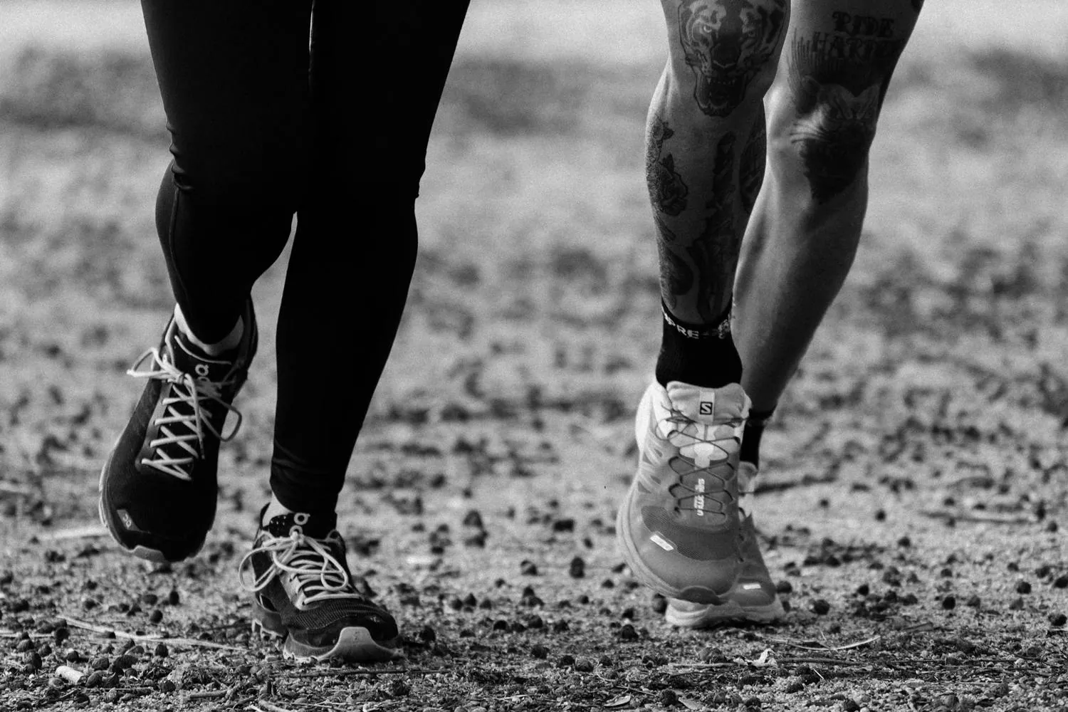 Sesión de carrera al aire libre